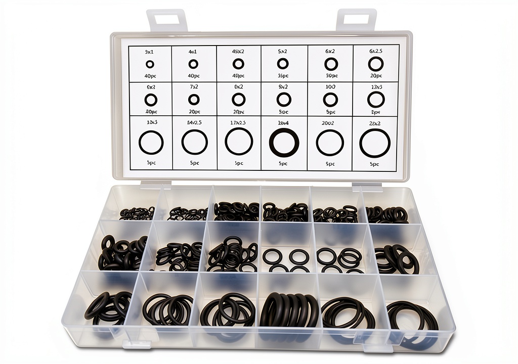 300 PCS Auto Sealing O-Ring Set by Slykew