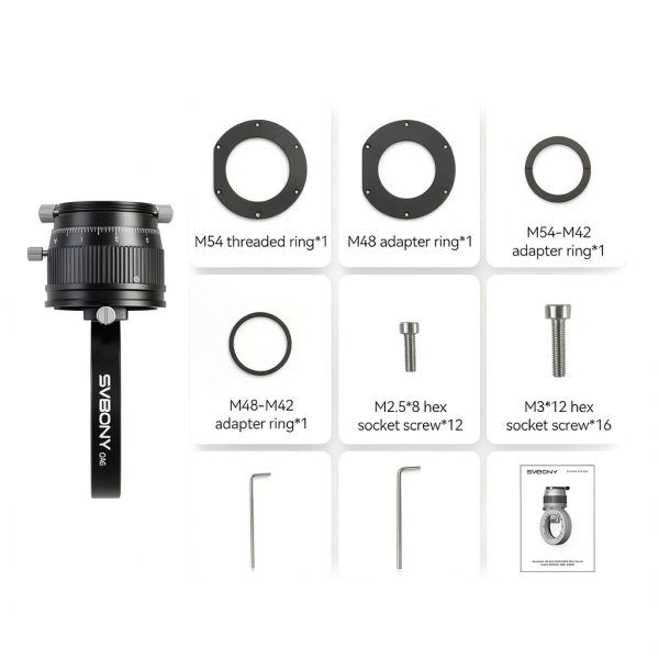 SVBONY SV238 Off-Axis Guider Aluminum Prism-8