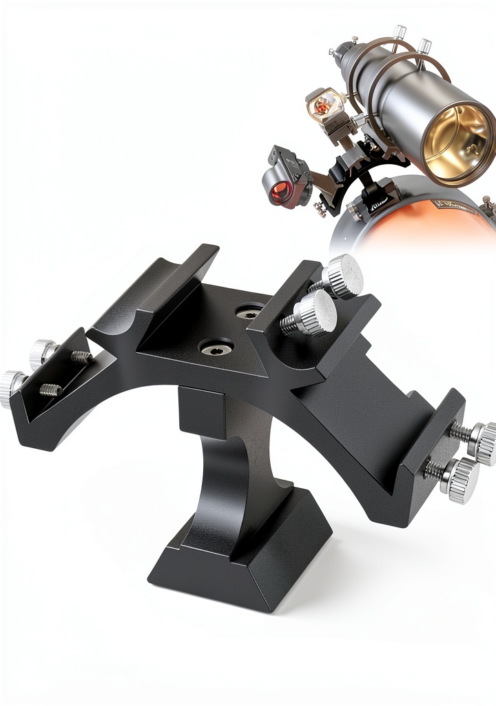 Alstar Tri Finder Scope Holder installed on a telescope in a dark sky setting