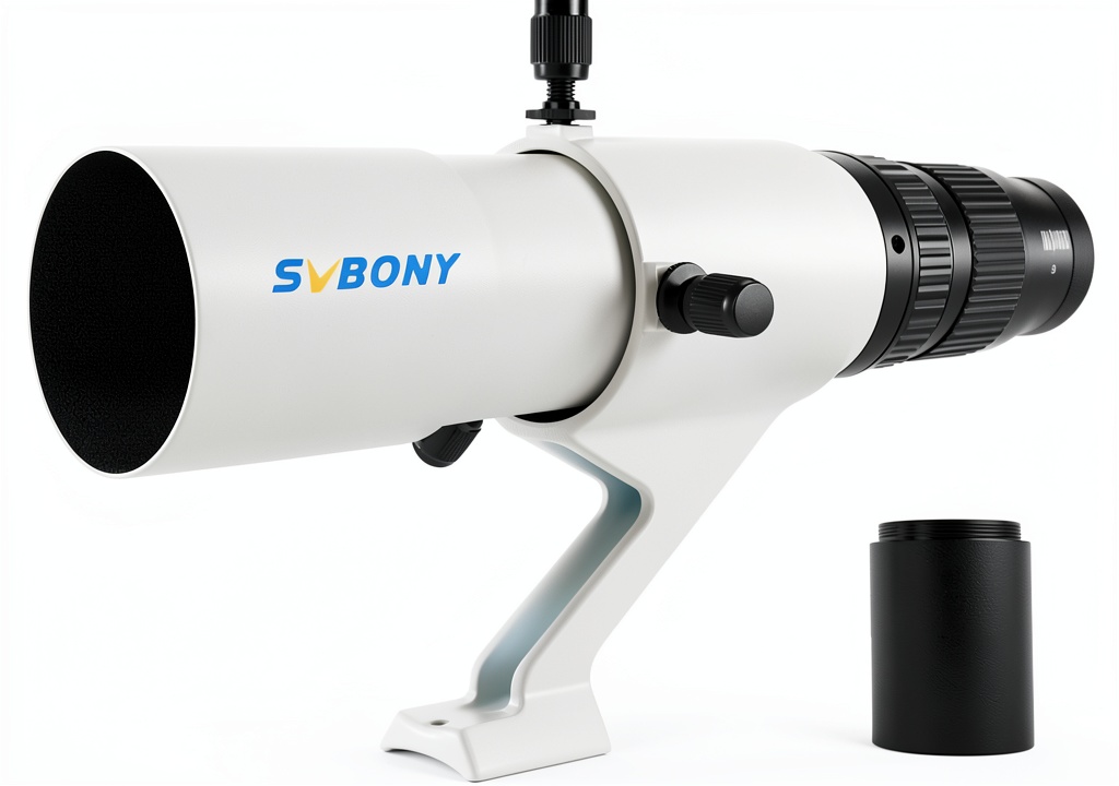 Installing SVBONY 50mm Telescope Finder Scope on a wooden desk