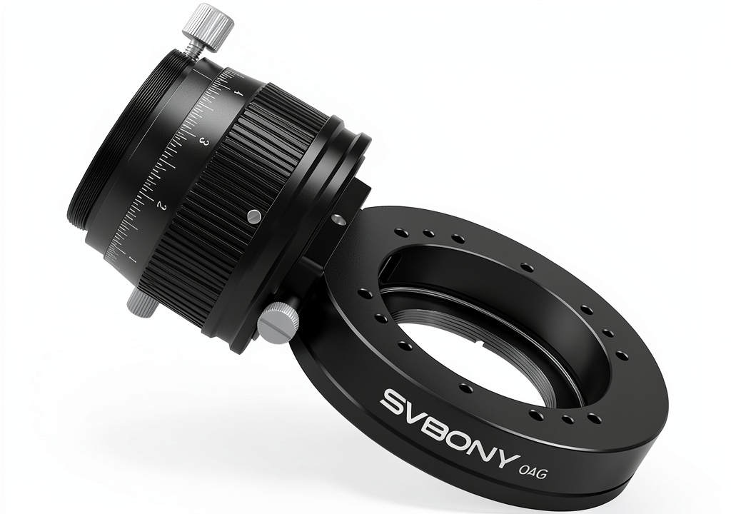 SVBONY SV238 off‑axis guider mounted on a telescope