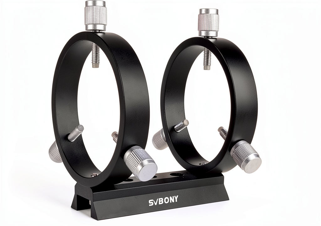 Installing SVBONY guide scope rings on a telescope