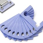 SHENGYIYISHENG Light Blue Plastic Shower Door Hinge Gasket 10pcs-0