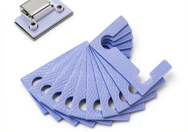 SHENGYIYISHENG Light Blue Plastic Shower Door Hinge Gasket 10pcs-0