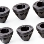 Engine Cover Grommet A ABSOPRO for VW Jetta 2009-2010 6pcs Black-0