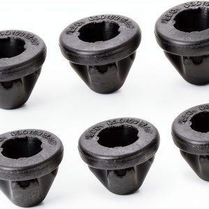 Engine Cover Grommet A ABSOPRO for VW Jetta 2009-2010 6pcs Black-0