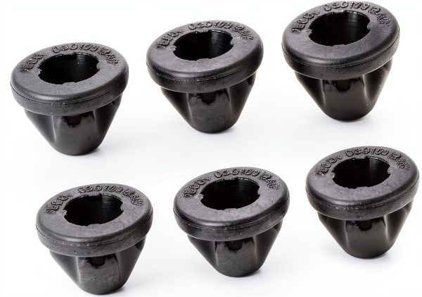 Engine Cover Grommet A ABSOPRO for VW Jetta 2009-2010 6pcs Black-0