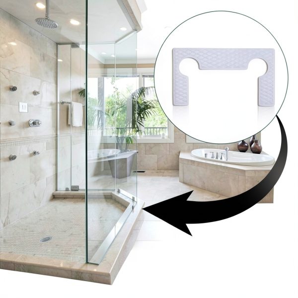 SHENGYIYISHENG Light Blue Plastic Shower Door Hinge Gasket 10pcs-2