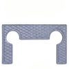 SHENGYIYISHENG Light Blue Plastic Shower Door Hinge Gasket 10pcs-1