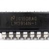 LM3914N-1 National Dot Bar Graph Driver Reg LED DIP18 Pack of 10-0