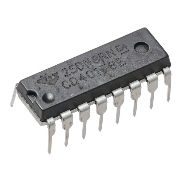 CD4017BE Horinktor CMOS 4017 Decoded Output Counter IC 3V to 15V DIP16-1
