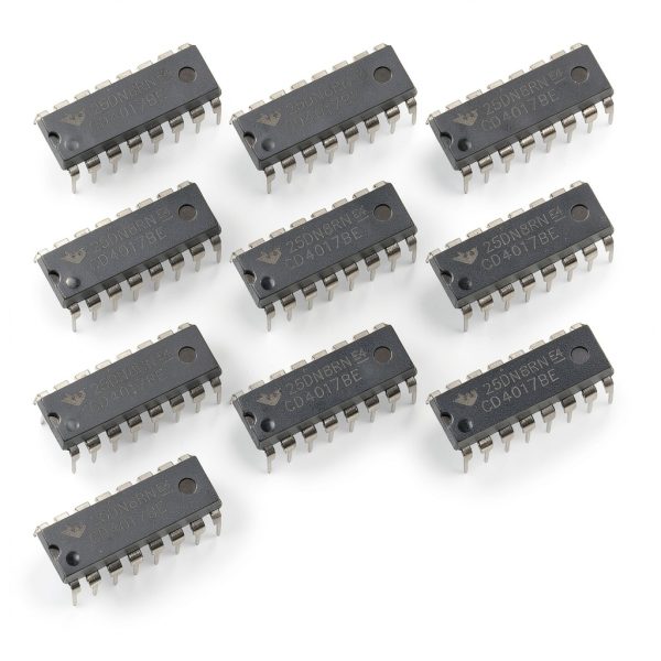 CD4017BE Horinktor CMOS 4017 Decoded Output Counter IC 3V to 15V DIP16-0