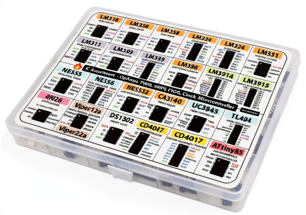 Essential IC Assortment 133 pcs LM318, LM258, LM358, LM224, LM324, LM331, LM311, LM393, LM339, LM386, LM3914, LM3915, NE555, NE556, NE5532, CA3140, UC3843, TL494, 4N26, Viper22a, DS1302, ATtiny85 etc-3