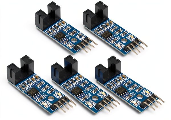 Oiyagai LM393 speed sensor module 5pcs Slot Type IR Optocoupler-0